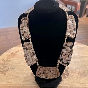 Vintage Shell Mosaic Philippines‎ Necklace